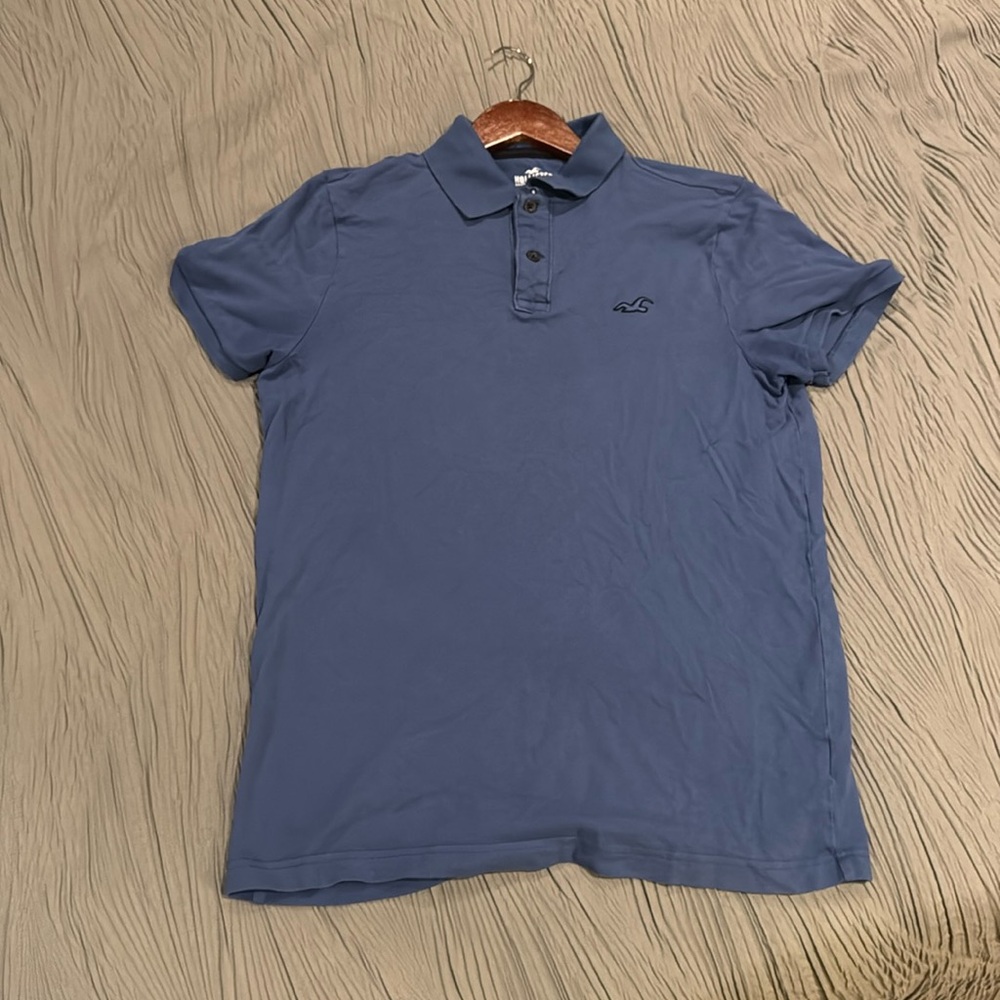 Hollister Men’s Advanced Stretch Polo (L) Blue